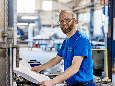 Metallbau - Werkstattleiter Daniel Frank